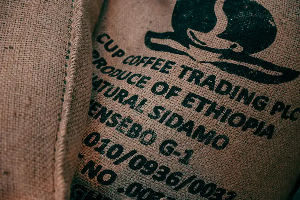 Ethiopia Yirgacheffe coffee bag